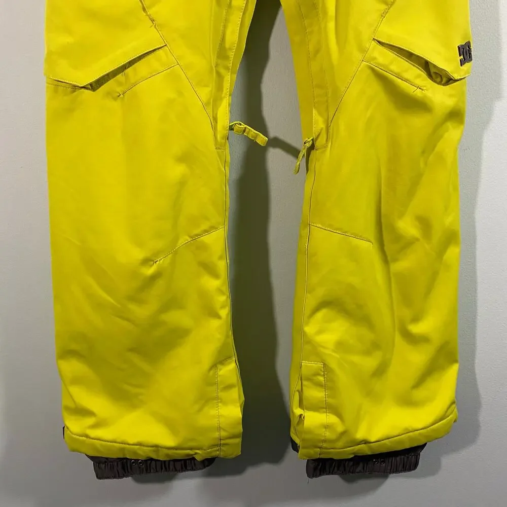 DC Shoes Co. Youth Neon Yellow 10K Waterproof Snow Pants Size S